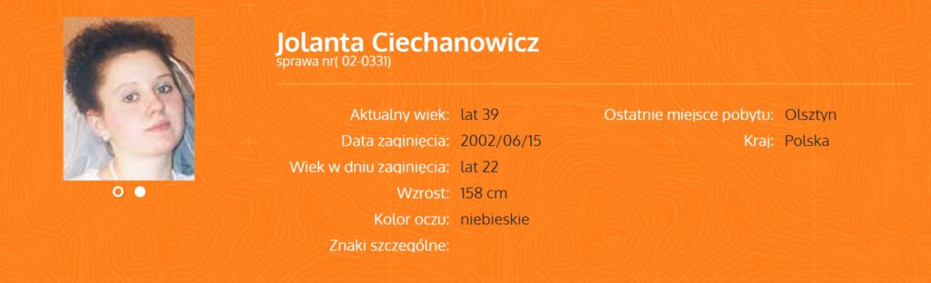 Lista osób zaginionych w Olsztynie [FOTO] poszukiwany Olsztyn, Wiadomości