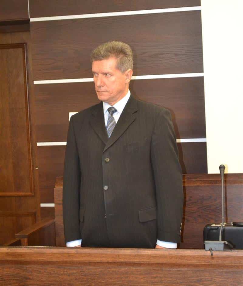 Były prezydent Olsztyna podczas ogłaszania wyroku.