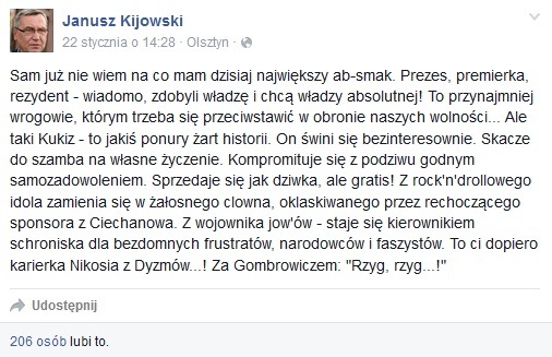 kijowski wpis na fb