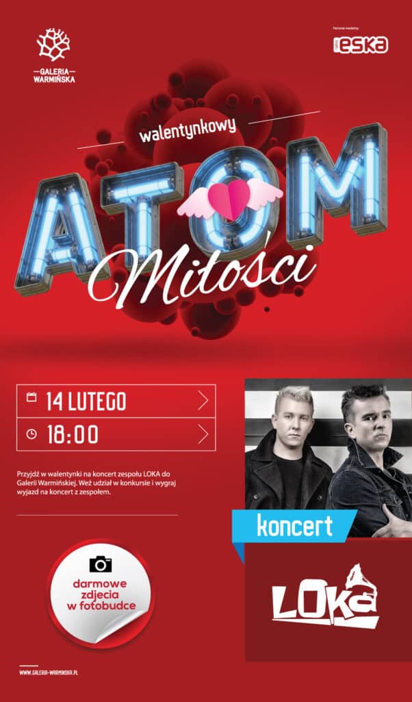 „Walentynkowy Atom Miłości” - Koncert Loka na walentynki koncert Artykuł sponsorowany, Olsztyn, Wiadomości