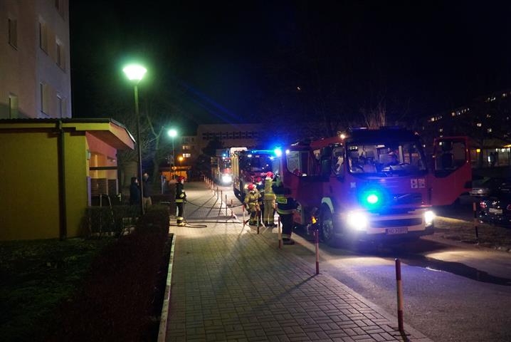 Akcja strażaków na Nagórkach. Przez niedopałek mógł spłonąć cały wieżowiec [FOTO] Nagórki Olsztyn, Wiadomości